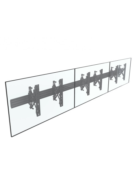 Uchwyt Ścienny Equip 32"-65"/30Kg 1Tft 1Gelenk Push-In-Pop Czarny