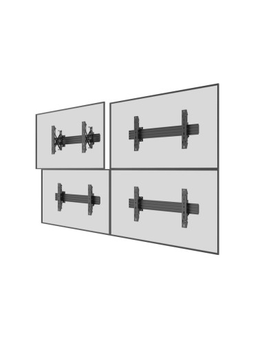 Uchwyt Ścienny Equip 32"-65"/30Kg 1Tft 1Gelenk Push-In-Pop Czarny