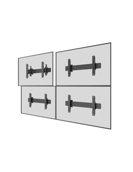 Uchwyt Ścienny Equip 32"-65"/30Kg 1Tft 1Gelenk Push-In-Pop Czarny