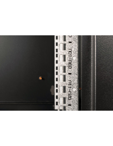 Szafa Sieciowa Wisząca Unique 19" 12U Rack 600X450, Drzwi Szyba, Czarny, Niedzielona, Złożona, 100Kg