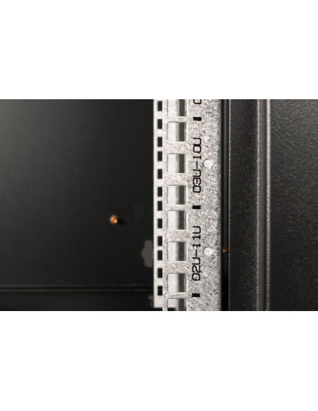 Szafa Sieciowa Wisząca Unique 19" 12U Rack 600X450, Drzwi Szyba, Czarny, Niedzielona, Złożona, 100Kg