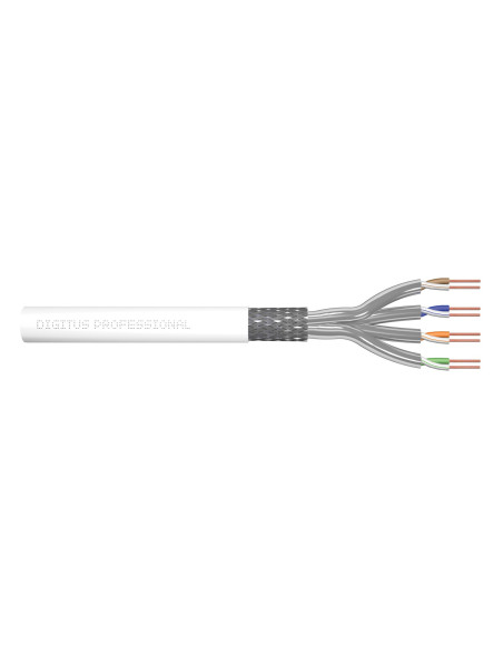 Kabel Instalacyjny Digitus Kat.7, S/Ftp, Dca, Awg 26/1, Lsoh, 305M, Biały, Karton