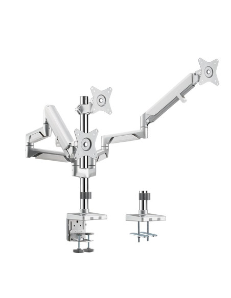 Uchwyt Stołowy Logilink Bp0090 17''-32'' 21Kg 3 Monitore Silver