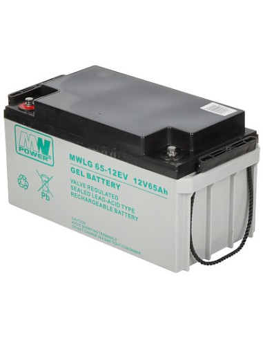 Akumulator Żelowy 12V/65Ah-Mwlg Mw Power