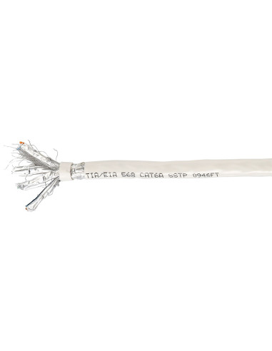 Kabel Instalacyjny Cat6A S/Ftp 4P23 100.00M Szary Lszh