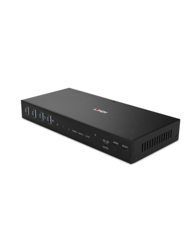 Lindy 2-Portowy Przełącznik Kvm Hdmi 4K60 Usb3.0 Z Podwójną Głowicą