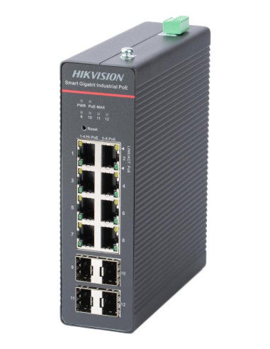 Switch Hikvision Ds-3T1512Hp-Si-8P4Fkit(75W)