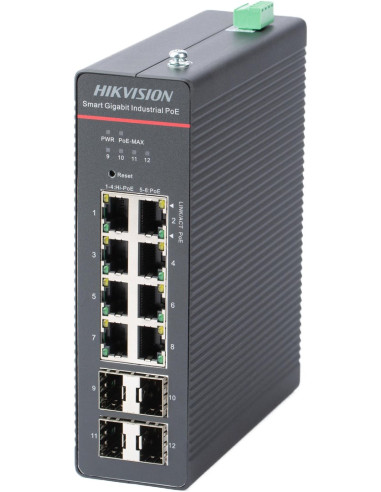 Switch Hikvision Ds-3T1512Hp-Si-8P4Fkit(75W)