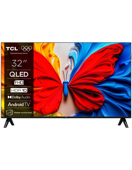 Telewizor Tcl Qled | Zobacz Materiał 32S5K | 32 | Telewizor Smart Tv | Telewizor Z Platformą Android | Rozdzielczość Fhd | Czarn
