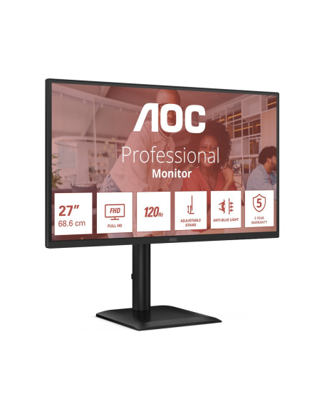 Monitor Aoc 68,6Cm (27") 27E4U 16:09 Vga+Hdmi+Dp+Usb Ips