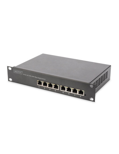 Przełącznik L2 Zarządzany Gigabit Ethernet Poe 8-Portowy, 10 Cali, 80W Poe Budget
