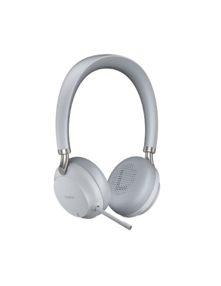 Yealink Bh72 Słuchawki Przewodowe I Bezprzewodowe Z Pałąkiem/ Muzyka Usb Type-A Stacja Ładująca Bluetooth Jasnoszary (1208615)