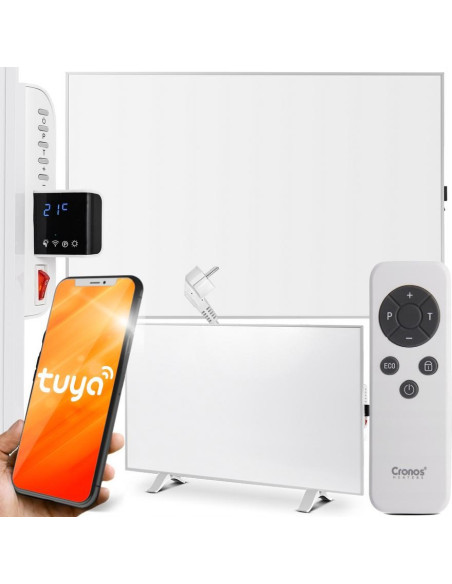 Promiennik Podczerwieni Cronos Synthelith Pro Crp-980Twp 980W Z Wifi I Pilotem Biały