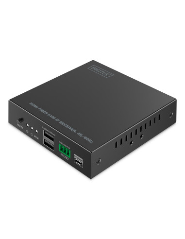 Dodatkowy Odbiornik Do Ds-55348, Przedłużacz Światłowodowy Hdmi 4K/60Hz Z Kvm Usb 1.1 Przez Ip 1G Lub Do 40Km/300M/Ip 1G