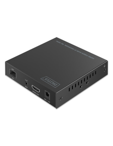Dodatkowy Odbiornik Do Ds-55348, Przedłużacz Światłowodowy Hdmi 4K/60Hz Z Kvm Usb 1.1 Przez Ip 1G Lub Do 40Km/300M/Ip 1G