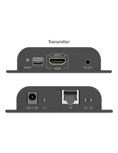 Przedłużacz (Extender) Po Skrętce Kat.6 Hdmi 4K/60Hz Przez Ip 1G Lub Do 120M/200M, Max. 253 Odbiorniki, Sterowanie Ir - Zestaw