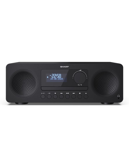System Hi-Fi Sharp Tokyo Dab+ All-In-One Xl-B720D(Bk) Wejście Aux Łączność Bluetooth Odtwarzacz Cd Radio Fm