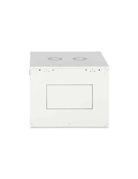 Szafa Sieciowa Wisząca Dynamic 19" 9U Rack 600X600, Drzwi Szyba, Szary, Niedzielona, Złożona, 60Kg