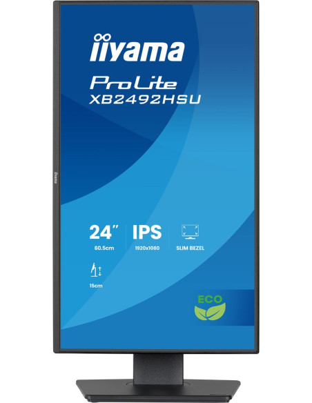 Monitor Iiyama Prolite 24-Calowy Panel Ips Full Hd Z Wąskimi Ramkami, Klasą Energetyczną B, Regulowaną Wysokością