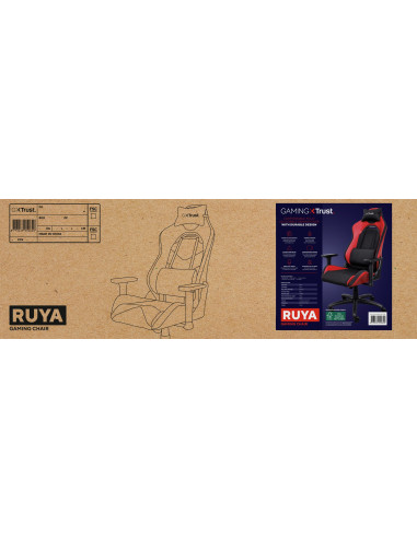 Fotel Gamingowy Trust Gxt 714R Ruya Red