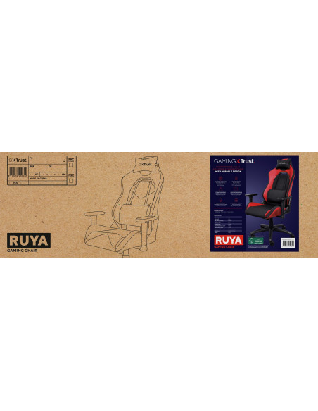 Fotel Gamingowy Trust Gxt 714R Ruya Red