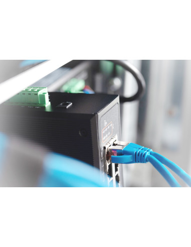 Switch Przemysłowy 7-Portowy Gigabit Poe+ Z 1X Pd, Ieee802.3Af/At, Din Rail, Rozszerzony Zakres Temp.