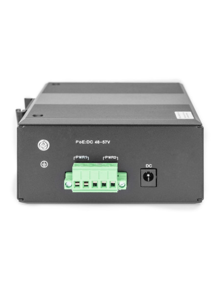Switch Przemysłowy 7-Portowy Gigabit Poe+ Z 1X Pd, Ieee802.3Af/At, Din Rail, Rozszerzony Zakres Temp.