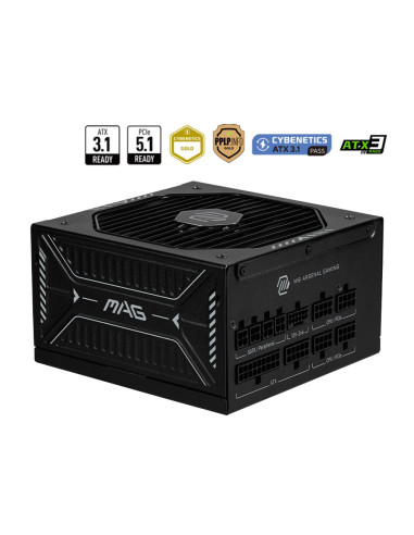 Zasilacz Msi Mag A850Gls Pcie5 850W 80+ Gold Atx 3.1