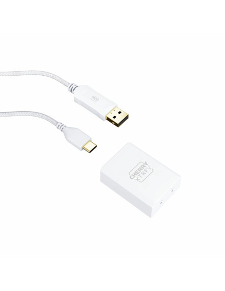 Mysz Cherry Xtrfy M68 Pro - Mysz - Optyczna - 5 Przycisków - Bezprzewodowa - 2,4 Ghz - Odbiornik Bezprzewodowy (Usb) - Biały