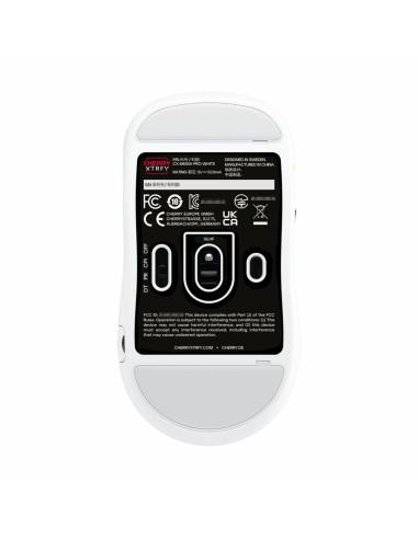 Mysz Cherry Xtrfy M68 Pro - Mysz - Optyczna - 5 Przycisków - Bezprzewodowa - 2,4 Ghz - Odbiornik Bezprzewodowy (Usb) - Biały