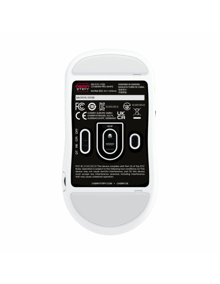 Mysz Cherry Xtrfy M68 Pro - Mysz - Optyczna - 5 Przycisków - Bezprzewodowa - 2,4 Ghz - Odbiornik Bezprzewodowy (Usb) - Biały