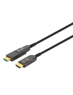 Kabel Światłowodowy Manhattan Active High Speed Hdmi Z Odłączanym Złączem 4K@60Hz Uhd, Hdmi Męski Na Micro Hdmi Męski (Typ D) I 