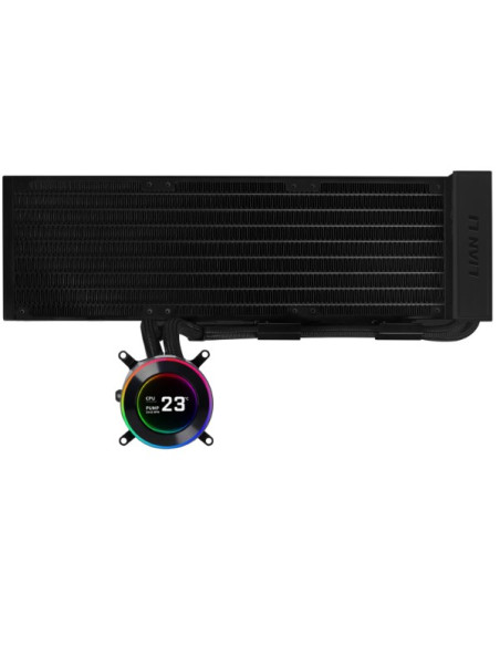 Lian Li Hydroshift Ii Lcd-C 360N Bezwentylatorowe Chłodzenie Wodne Argb Aio - Czarne