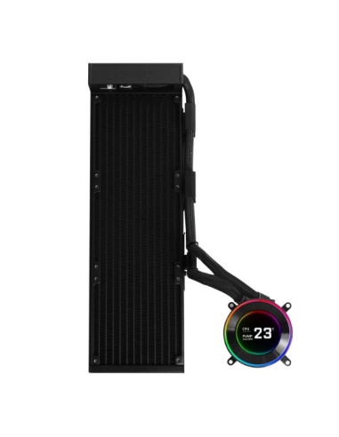 Lian Li Hydroshift Ii Lcd-C 360N Bezwentylatorowe Chłodzenie Wodne Argb Aio - Czarne