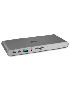 Lindy 43349 Stacja Dokująca Przewodowa Usb 3.2 Gen 1 (3.1 Gen 1) Type-C Srebrny