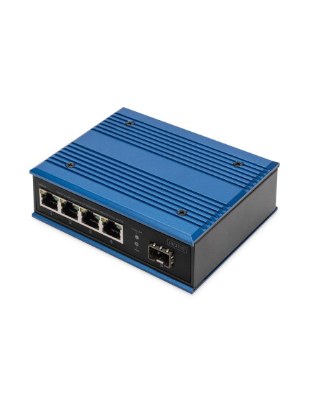 Przemysłowy Switch 4X 1000Base-Tx Poe 120W + 1X 1000Base-Fx (Bez Modułu) Din Rozszerzony Zakres Temp