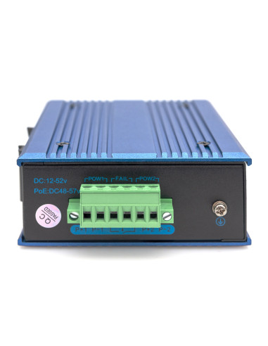 Przemysłowy Switch 4X 1000Base-Tx Poe 120W + 1X 1000Base-Fx (Bez Modułu) Din Rozszerzony Zakres Temp