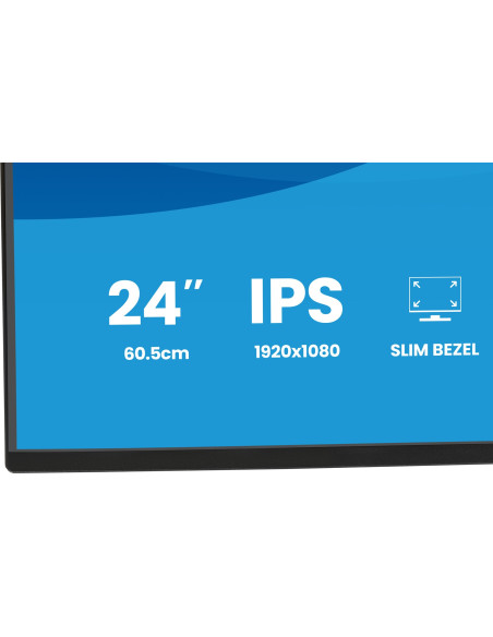 Iiyama Prolite 24-Calowy Panel Ips Full Hd Z Wąskimi Ramkami Z Każdej Strony I Klasą Energetyczną B