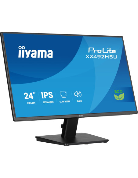 Iiyama Prolite 24-Calowy Panel Ips Full Hd Z Wąskimi Ramkami Z Każdej Strony I Klasą Energetyczną B