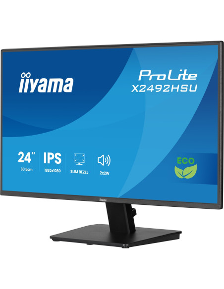 Iiyama Prolite 24-Calowy Panel Ips Full Hd Z Wąskimi Ramkami Z Każdej Strony I Klasą Energetyczną B