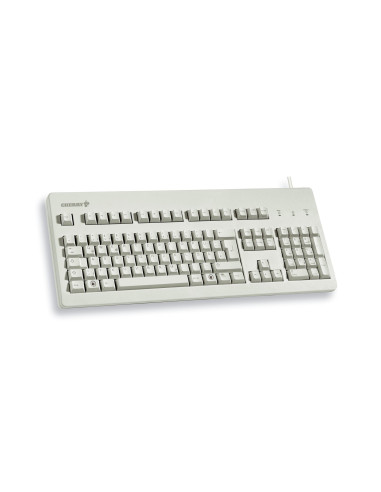 Klawiatura Cherry Tas G80-3000 Przewodowy De-Layout Jasnoszary Niebieski Przełącznik