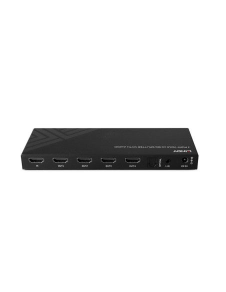 Lindy 4-Portowy Rozdzielacz Hdmi 8K60 Z Dźwiękiem