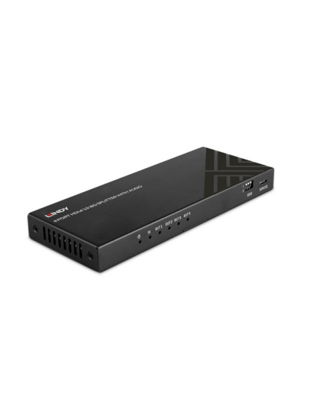 Lindy 4-Portowy Rozdzielacz Hdmi 8K60 Z Dźwiękiem
