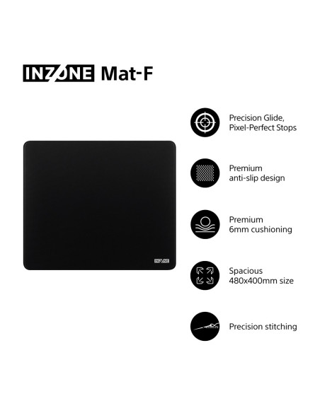 Podkładka Pod Mysz Dla Graczy Sony Inzone Mat F Czarny