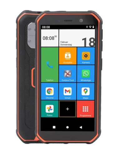 Telefon Olympia Trek 14Cm (5.5") Dual Sim Android 10.0 4G Usb Type-C 3Gb 32Gb 5000Mah - Pomarańczowy