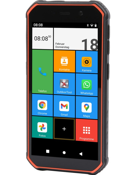 Telefon Olympia Trek 14Cm (5.5") Dual Sim Android 10.0 4G Usb Type-C 3Gb 32Gb 5000Mah - Pomarańczowy