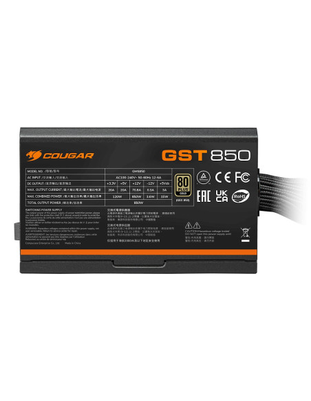 Zasilacz Cougar Gst 850W Atx3.1 / 80 Plus Złoty