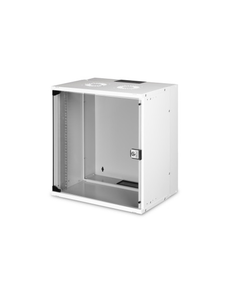Szafa Sieciowa Wisząca 19" 12U, Soho Pro 595 X 540 X 400 Mm, Drzwi Szyba, Szary, Niezłożona, 60Kg