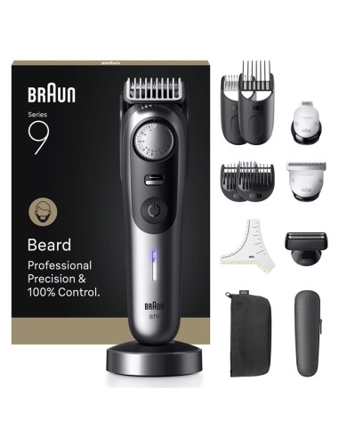 Trymer Do Brody Braun Beardtrimmer 9 Bt9560 Mokry & Suchy Czarny, Srebrny