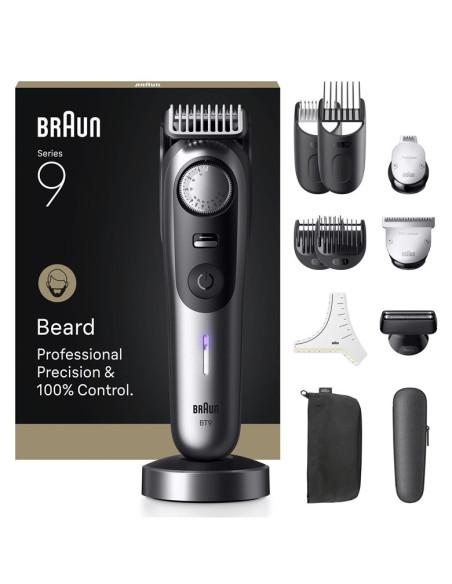 Trymer Do Brody Braun Beardtrimmer 9 Bt9560 Mokry & Suchy Czarny, Srebrny